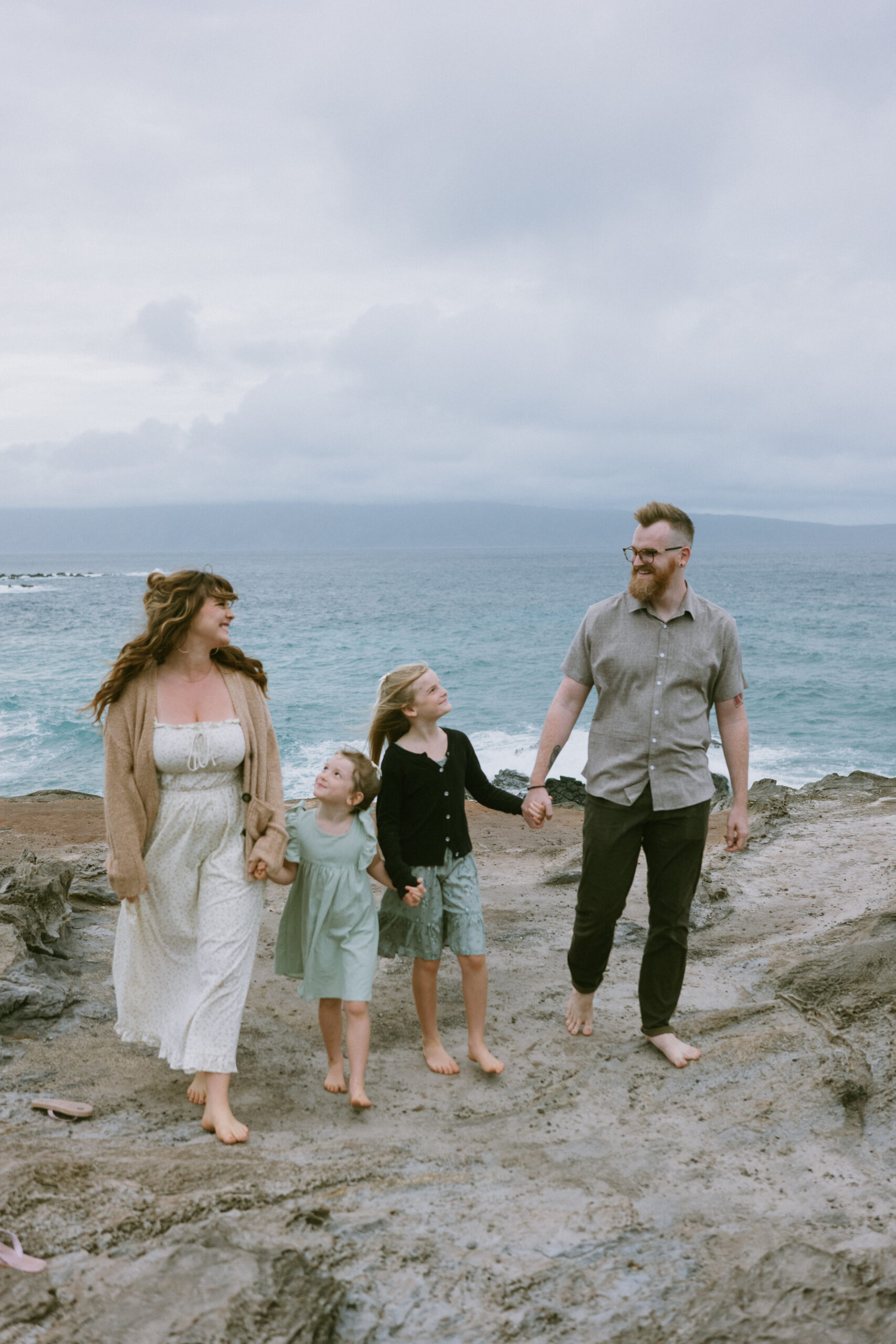 Maui family photographer capturing the McMillans at Ironwoods Beach